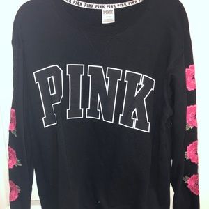 Black crew neck sweater